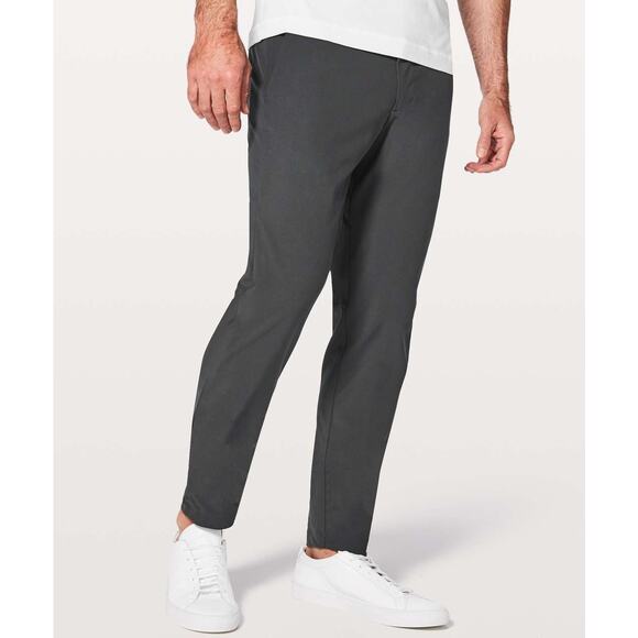 Lululemon Commission Pant Slim Warpstreme 34" Obsidian Gray Size 32 - Picture 1 of 9